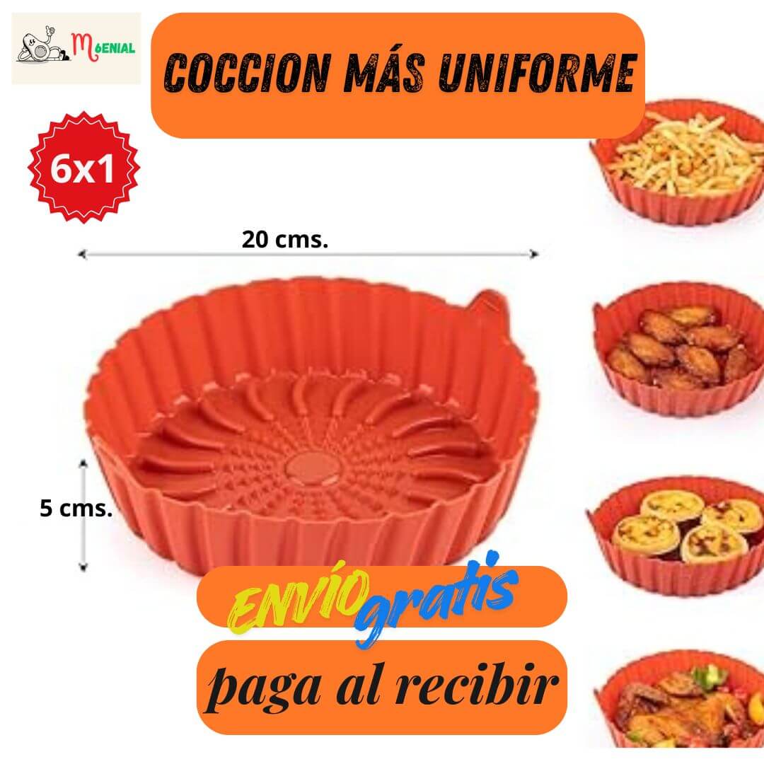 ⭐ Kit de 6 pcs de silicona para freidora