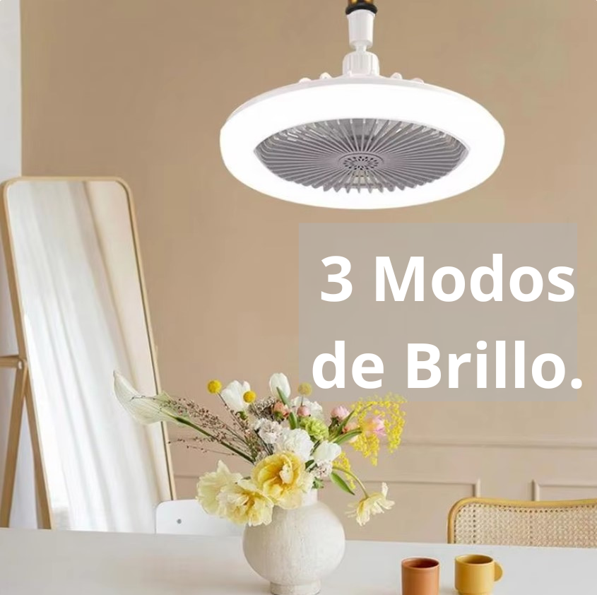 VENTILADOR DE TECHO Y LUZ LED 3 en 1