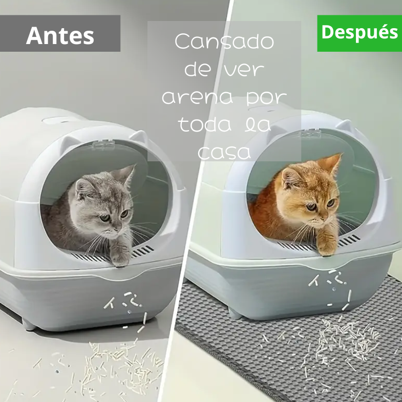 ALFOMBRA PARA ATRAPAR ARENA DE GATOS