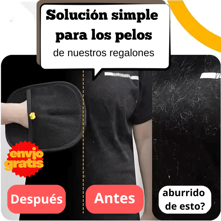 Guante Removedor de pelos para Mascotas