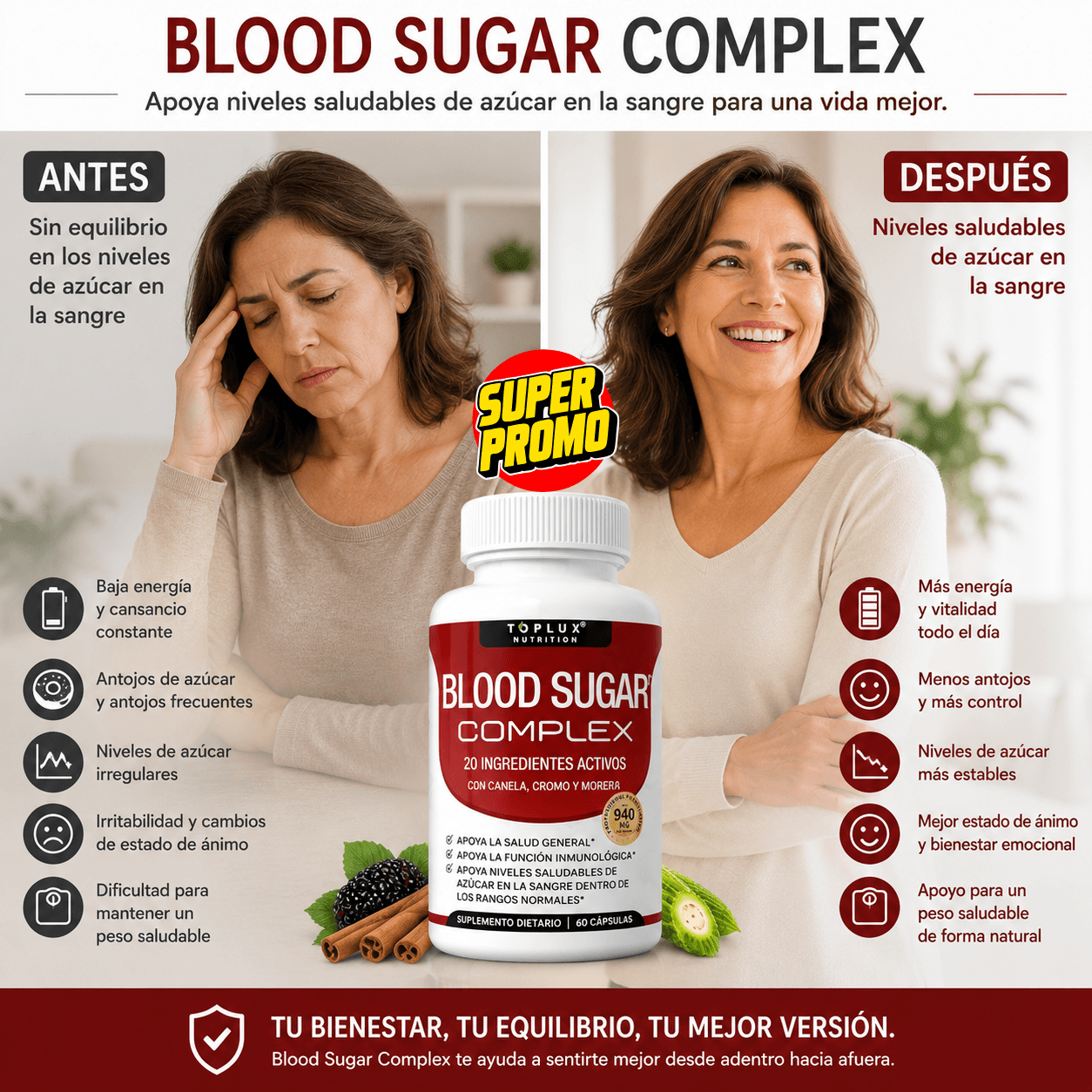 SugarShield - Control natural de tu azúcar en sangre