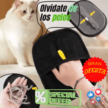 Guante Removedor de pelos para Mascotas