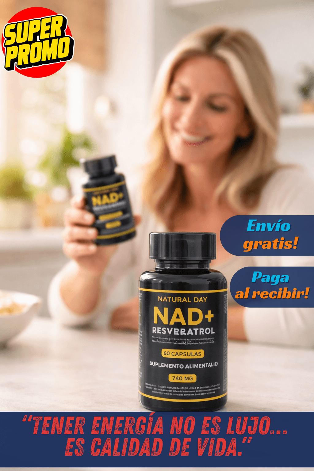 NAD + RESVERATROL 60 cap