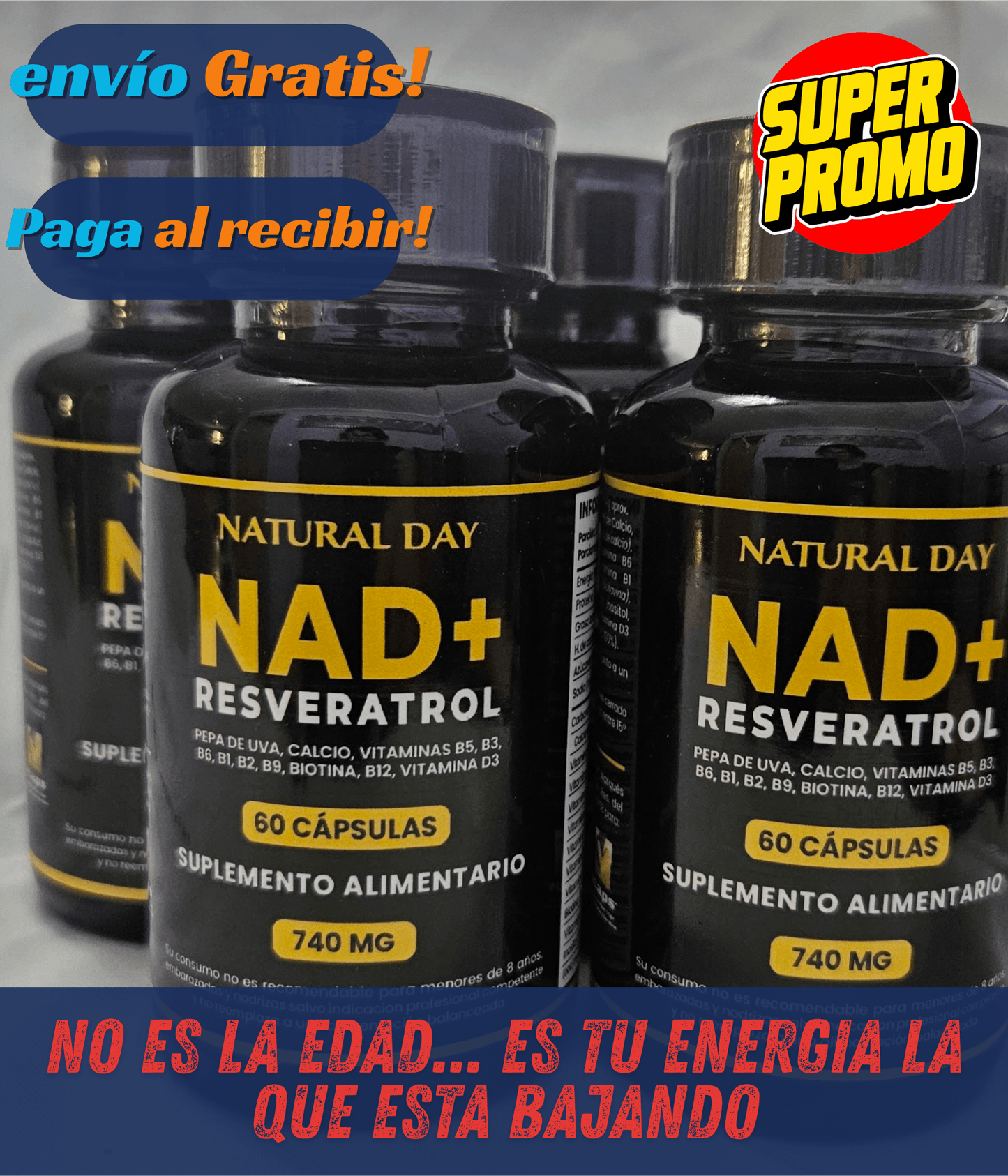 NAD + RESVERATROL 60 cap